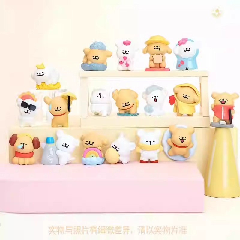 线条小狗天气预报盲袋潮玩可爱礼