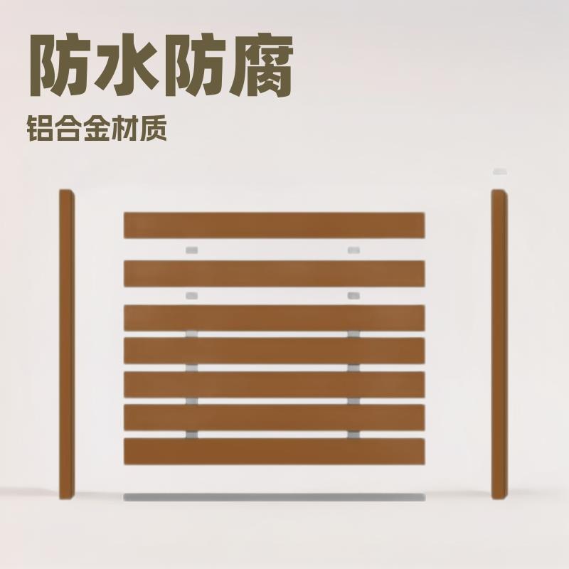 户外塑木一代围栏栅栏木质别墅庭院花园护栏合金防晒防腐环保