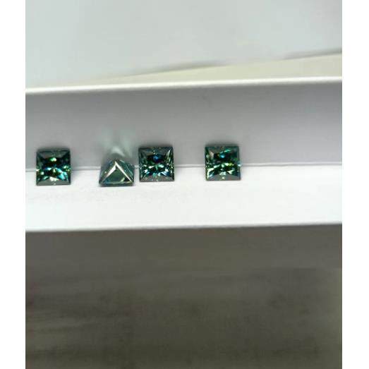 华港宝石 绿莫桑石裸石戒面 彩色莫桑钻裸钻手饰