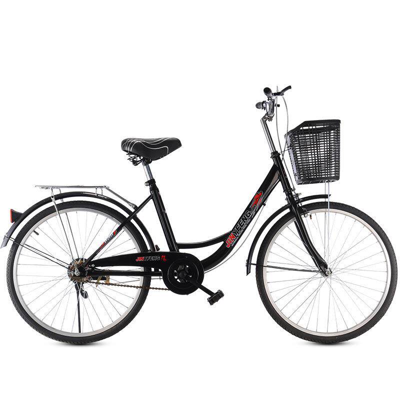 新款24寸26自行车成人轻便男女式成年实心胎中小学生淑女上班单车