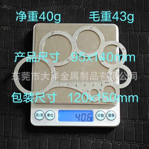 皮具切割角尺A3直尺不锈钢圆尺 手工皮革工具R定规圆弧尺子角度尺