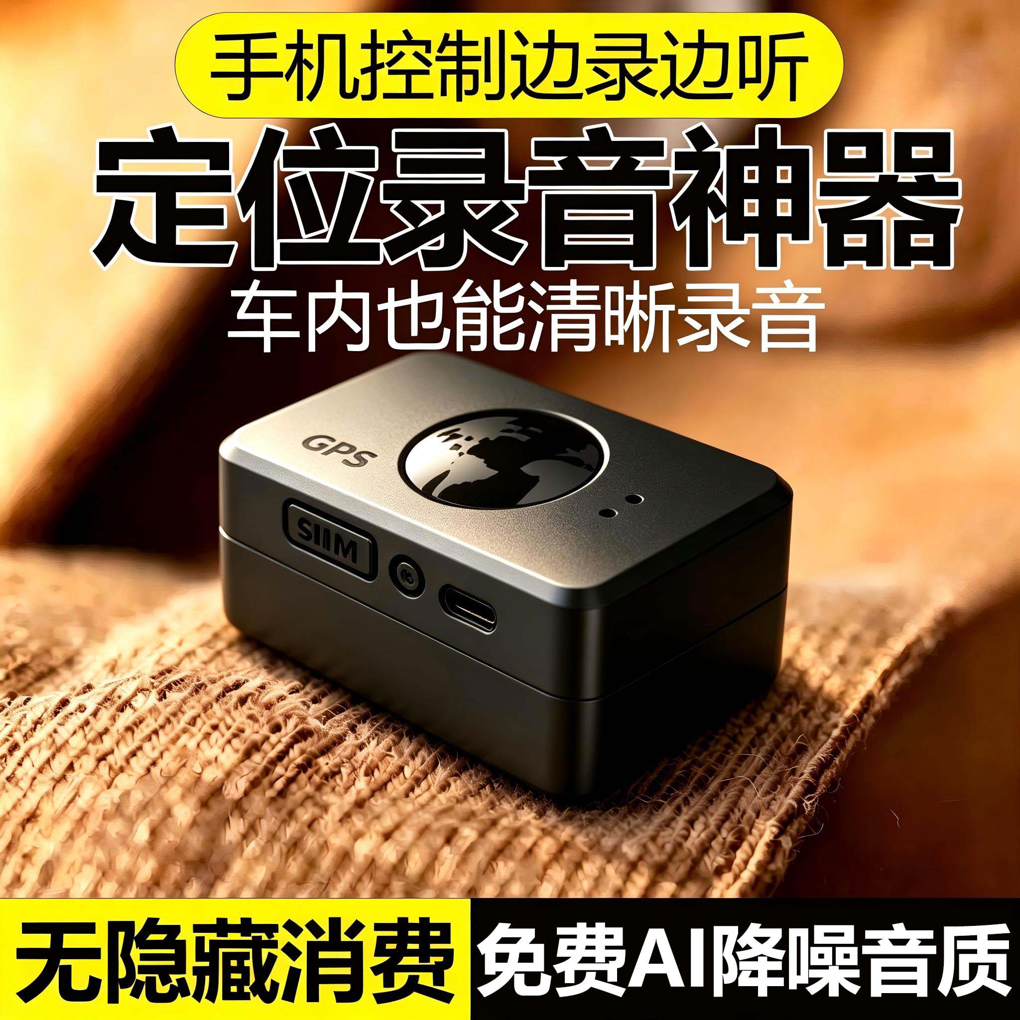 汽车GPS定位器手机控制带录音神器车载车辆实时追跟踪器超长待机j