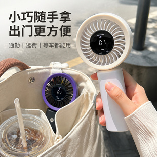 【素核】手持小风扇户外便携式高速轻音可折叠挂脖超清凉降温神器