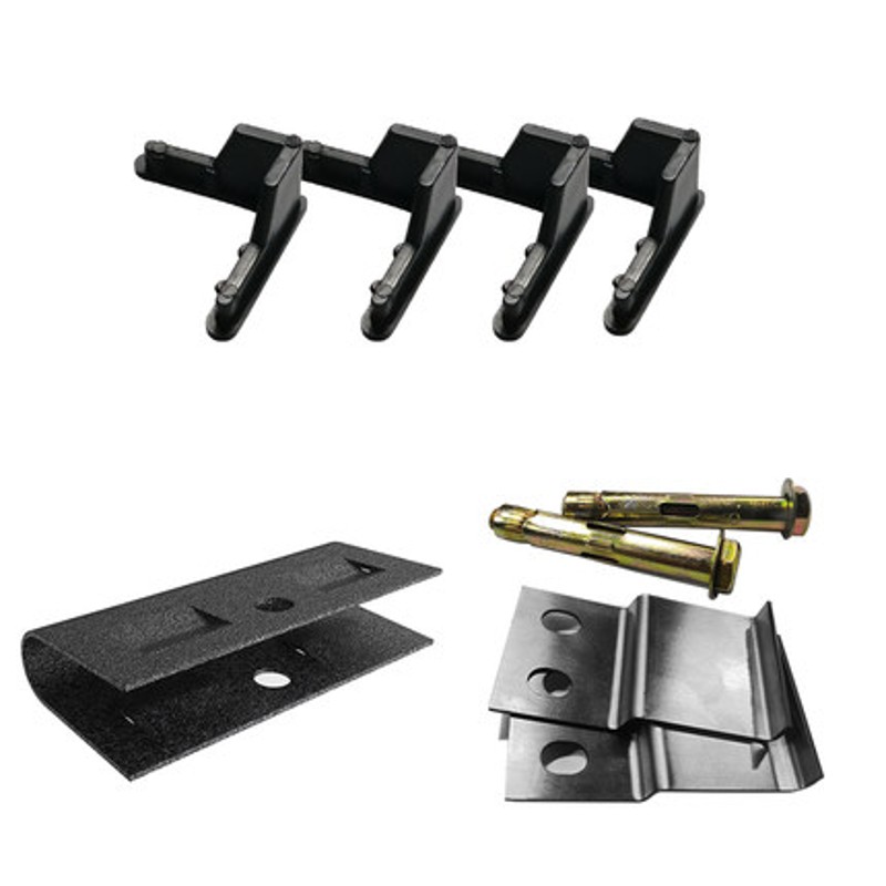 家用货架置物架固定器防滑脚垫自由组合连接卡扣两侧护栏配件专拍