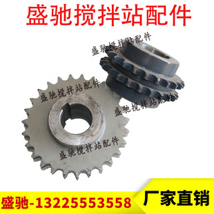 20A双排齿轮 23齿27齿33齿 南方路机搅拌站配件 平皮带减速机链轮