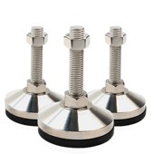 D80重型不锈钢304减震防滑脚杯 固定调节脚支撑脚地脚 机床调整脚