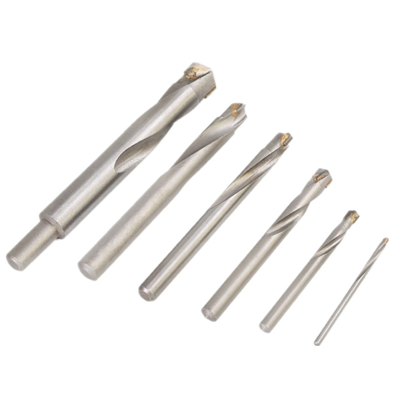钨钢钻头镶硬质合金麻花钻不锈钢金属钻孔器水泥钻瓷砖钻3-16mm