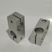 光轴支柱固定夹双孔锁紧夹十字固定夹支柱固定夹交叉孔十字连接件