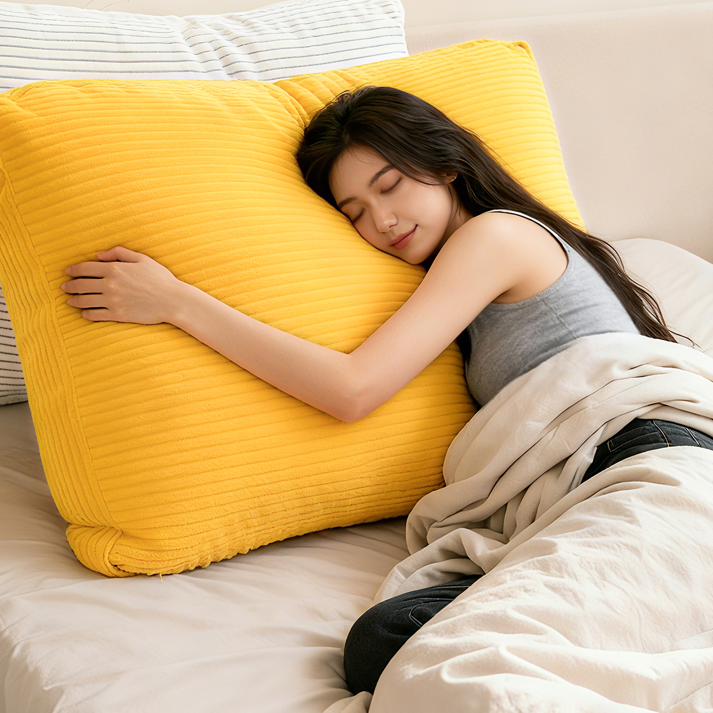 软软的面包枕看书靠垫沙发抱枕