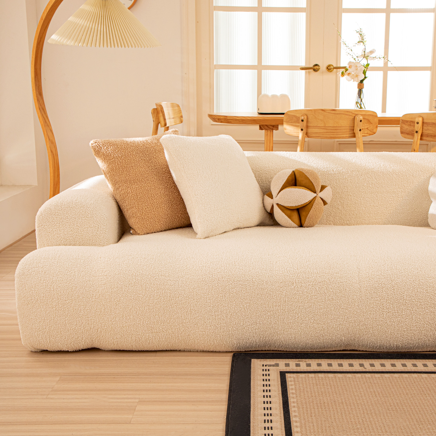 【卷卷绒沙发套】新款加厚防猫抓