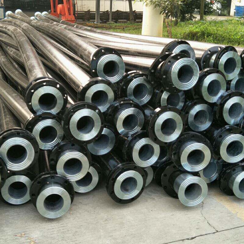 厂家供应钢丝网骨架聚乙烯高压复合给水管高压管道配活套法兰