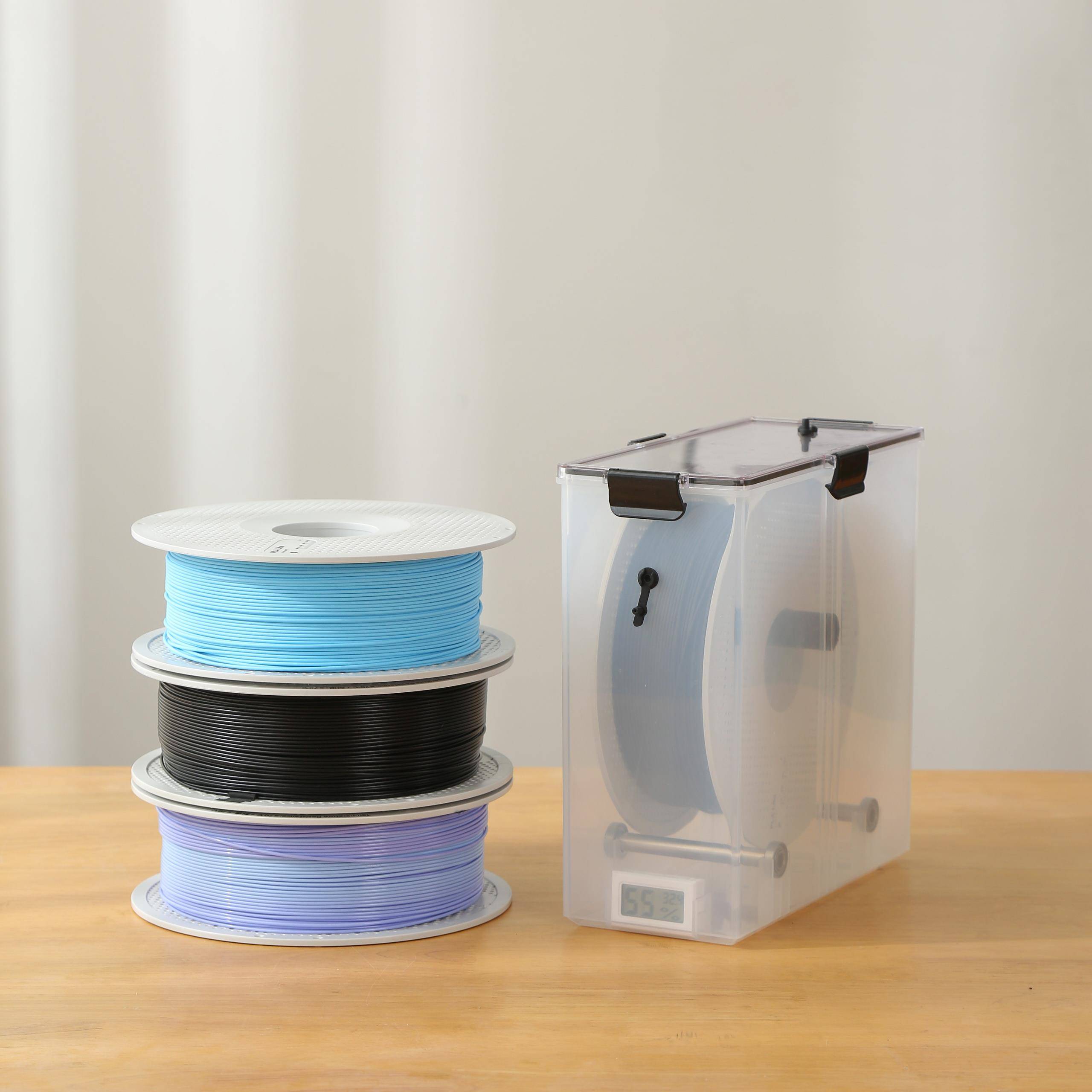 3D打印机耗材干燥盒防潮箱1KG料盘防尘防潮PLAPETGTPU密封储存箱