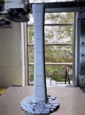 北京中信大厦模型简约地标建筑中国尊摆件定制礼品旅游建筑工艺品