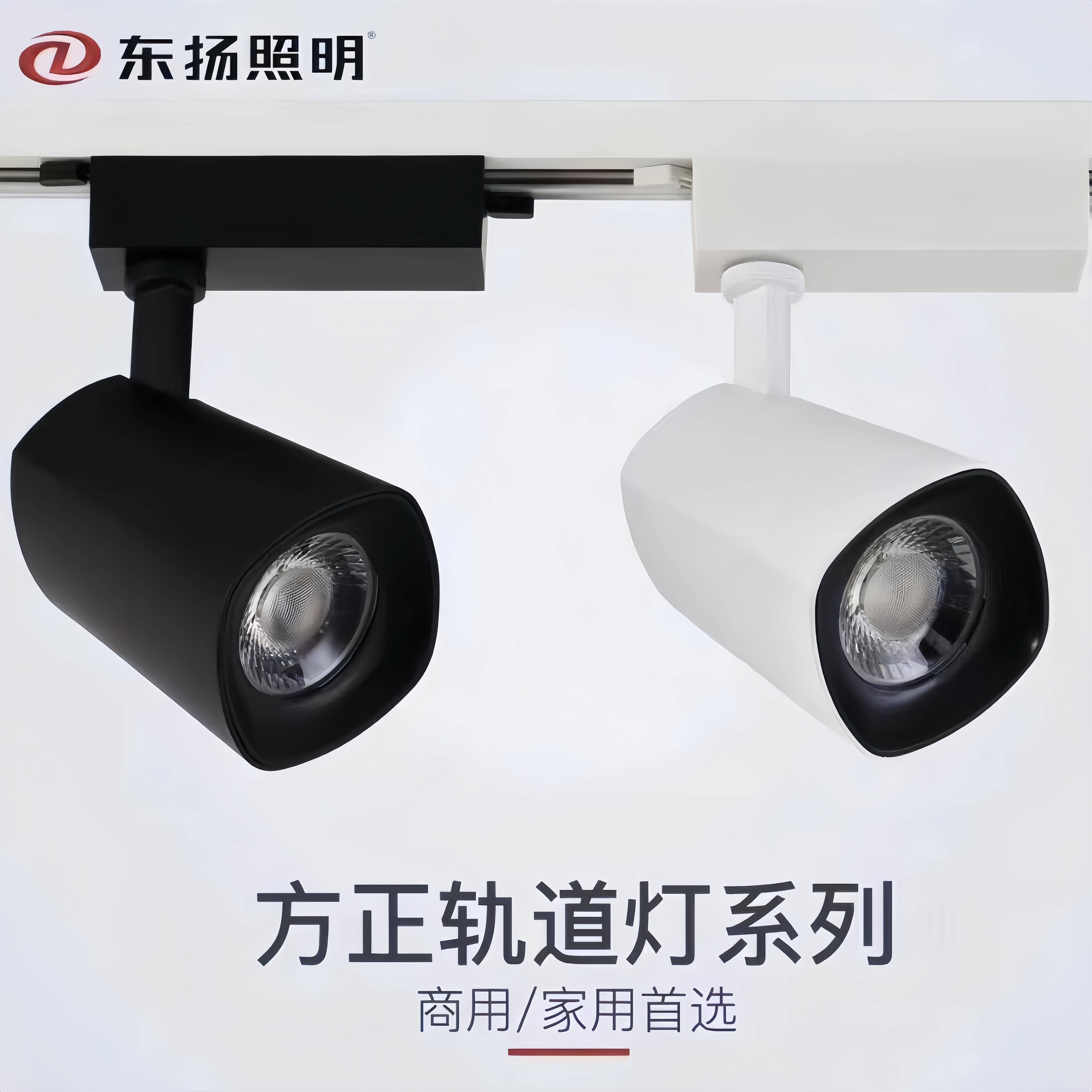 东扬照明LED轨道射灯服装店背景墙珠宝店首选商用COB高亮轨道灯