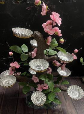 寿桃树摆件12孔18孔酒店礼品囍宴点缀个性创意装饰点心架餐具包邮