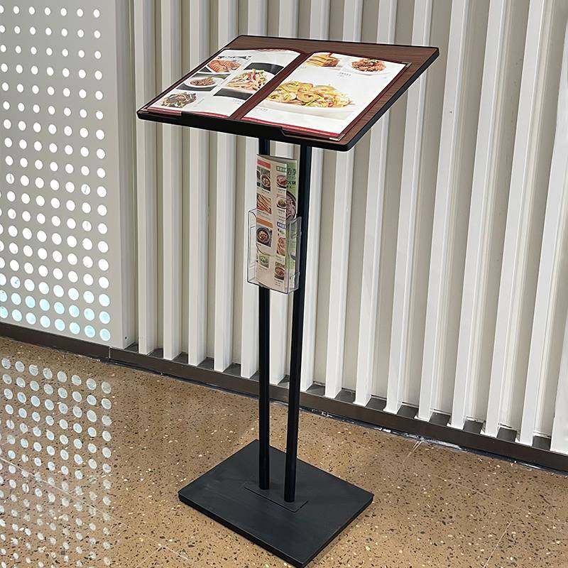 柏思顿菜单展示架酒店餐厅门口菜谱架居酒屋翻页架售楼部资料架