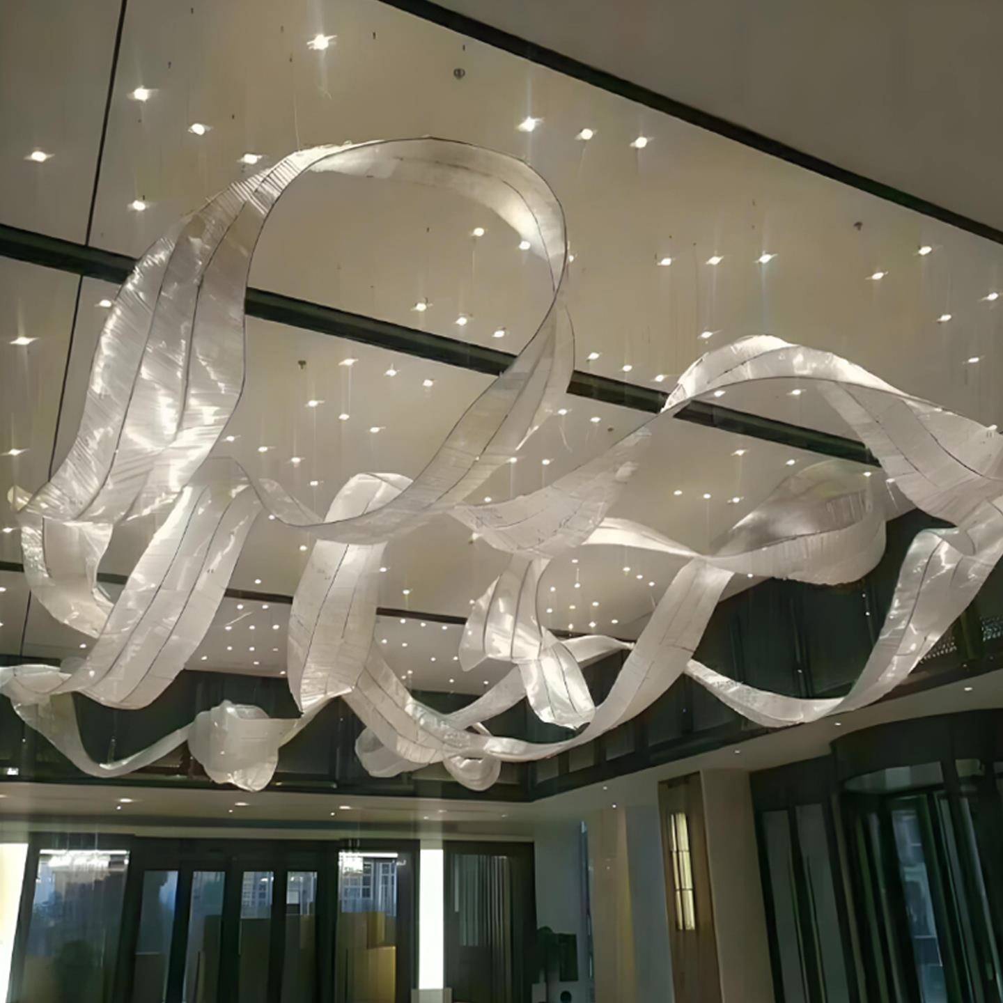 艺术飘带吊灯非标定制酒店大堂宴会厅售楼部沙盘异形装饰造型灯具