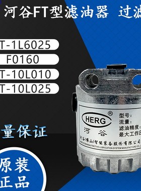HERG河谷FT型滤油器FT-1L6025油泵稀油过滤器 FT-1L6010/ -1L6125