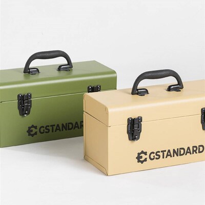 新品上架Gstandard美式151金属家用收纳盒储物盒隔层式