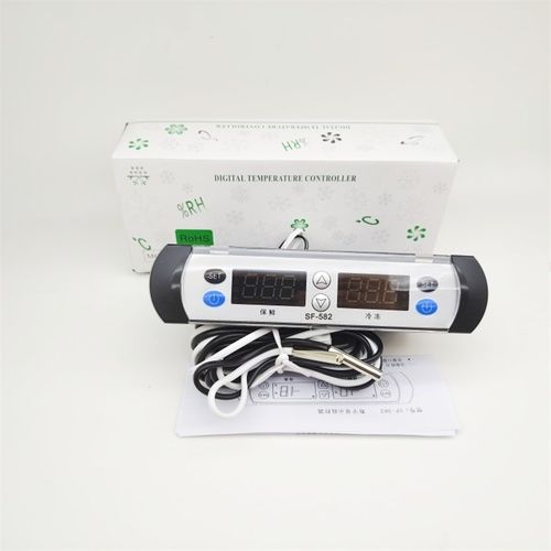 SF-582 展示柜温度控制器冰柜雪柜冷藏冷冻温控器双压缩机双显示