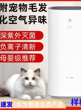 华为智选 720空气净化器EP500 除醛灭菌除异味负离子清新空气机器