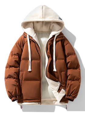 F奥特莱斯新款冬男女羽绒棉衣果蔬收纳袋情侣加厚宽松外套送人款