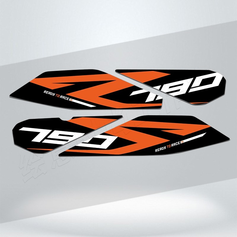 适用KTM790/890ADV改装后摇臂拉花贴纸车N身保护防刮防水版画贴花