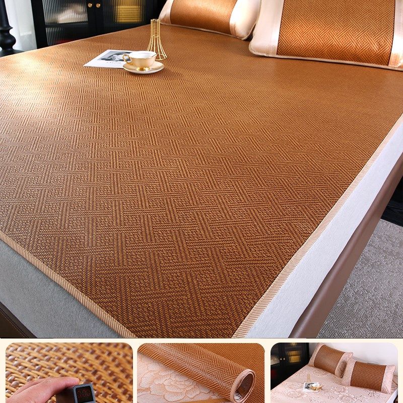 加厚藤席夏季凉席竹席2025新款夏天冰丝席草席子家用双面冬夏两用,床上用品,凉席/草席/麻席,淘宝优惠券,粉丝福利购,淘宝优惠卷