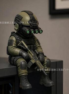 跨境新品actical Mini Soldier Figurine橄榄绿战术迷你士兵模型