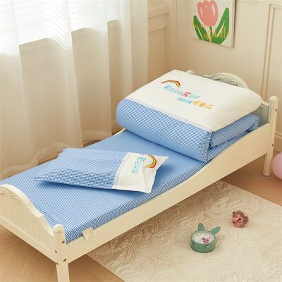 新款幼儿园被套三件套幼儿园被罩定制LOGNO床上用品儿童垫套款