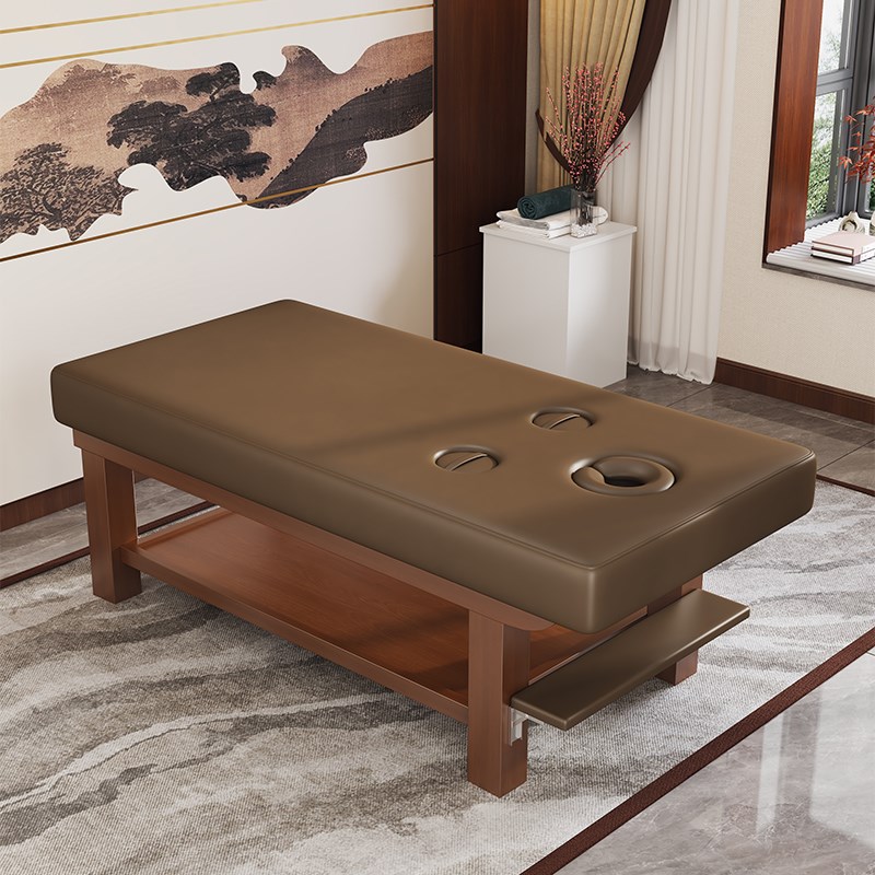 实木美容床按摩床推拿床美容院专用理疗床纹绣美体采Y耳床可看手