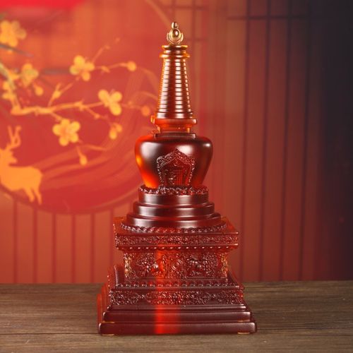 古法琉璃舍利塔菩提塔供养t装藏舍利子塔大明咒佛塔嘎乌盒供奉用