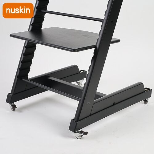 nuskin成长椅滑轮餐椅移动万向轮宝宝椅子车轱辘脚轮推拉保护套件