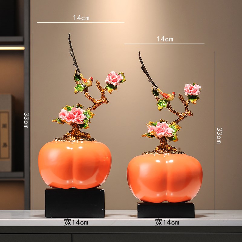 喜上眉梢如意摆件j新中式高档客厅博古架装饰品入户玄关工艺礼品