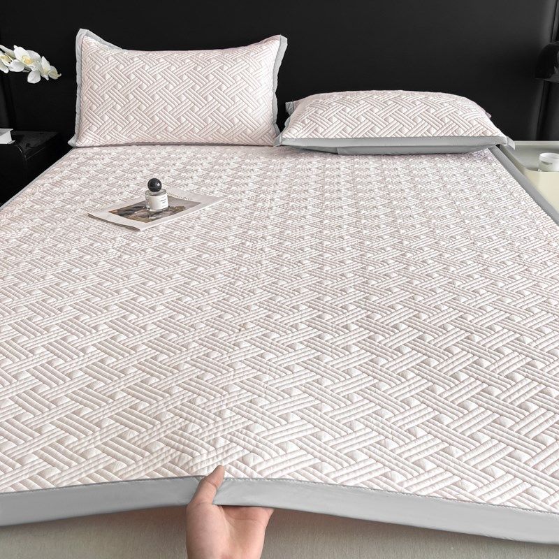 高端冰丝凉席夏季2025新款可机洗三件套夏天a类空调软席子床笠款,床上用品,冰丝席,淘宝优惠券,粉丝福利购,淘宝优惠卷