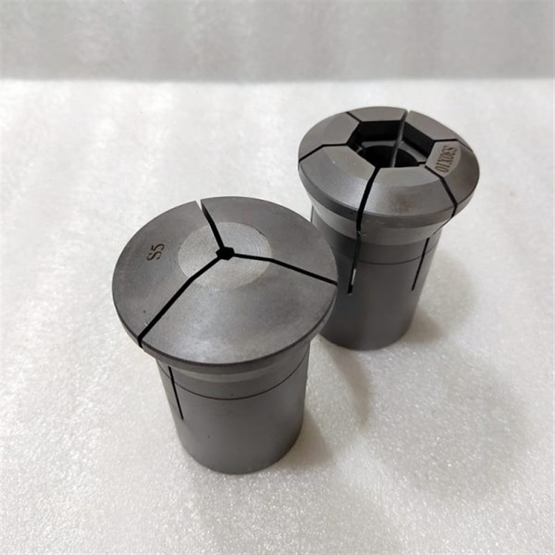 0640数控仪表车床  六角  通孔  台阶  成品弹性夹头  卡.头  精