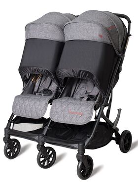 美国Kinderwagon双胎婴儿车集成轻型折叠0/4岁新生儿可坐可卧