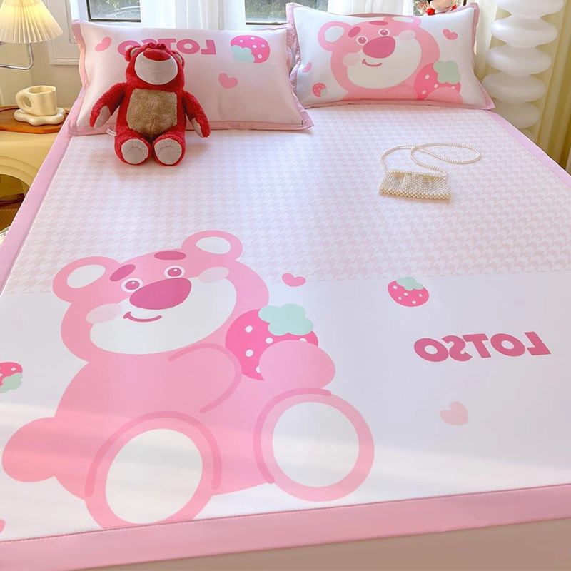 A类夏季冰丝凉席三件套可机水洗高端床垫夏天儿童空调软席子床单,床上用品,冰丝席,淘宝优惠券,粉丝福利购,淘宝优惠卷