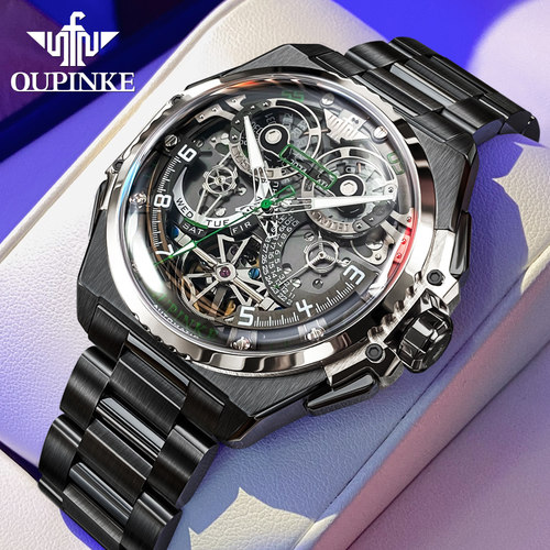 瑞士品牌男士多功能机械手表男款