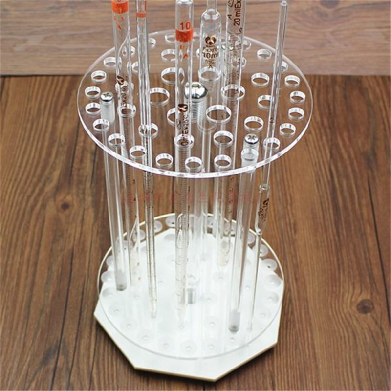 有机圆盘a吸管架玻璃刻度移液管架42孔可转动玻璃刻度吸管架