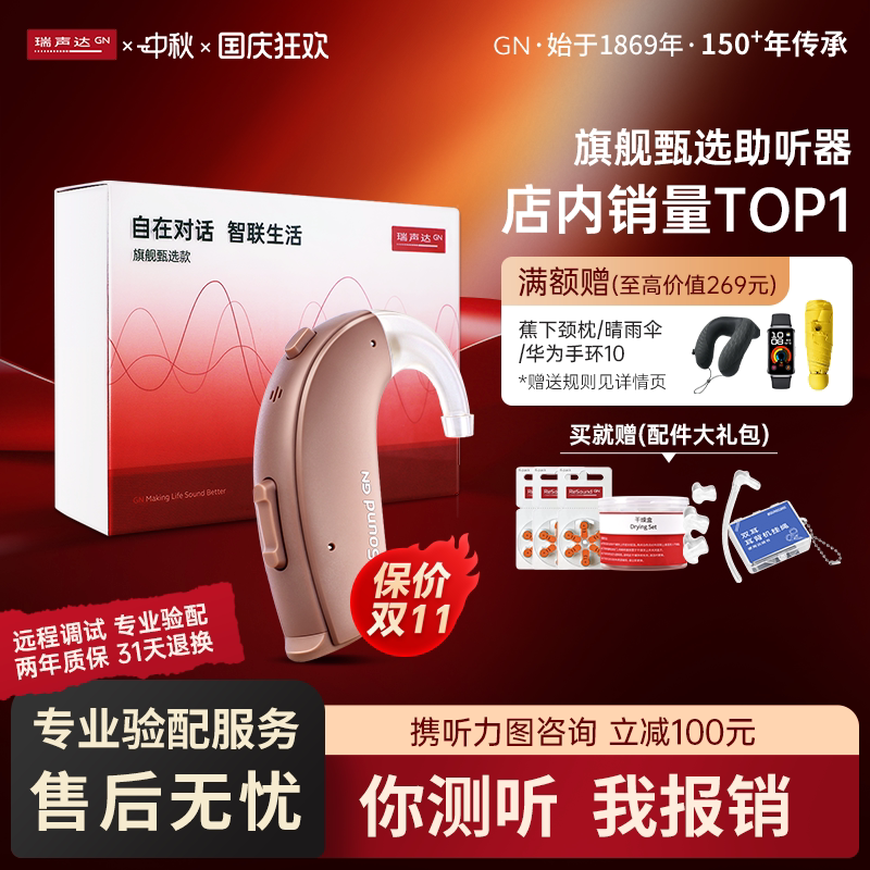 瑞声达耳背式助听器耳聋耳背图片