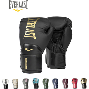 EVERLAST Elite2 Boxing精英拳击手套成人男散打格斗搏击训练拳套