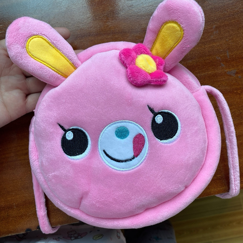 thumbnail for Japanese-style Shaoluo Cute Crossbody Bag, Mezzopiano Plush Bag, Small Bag, Cute Style Daughter Outfit Accessory, Pink