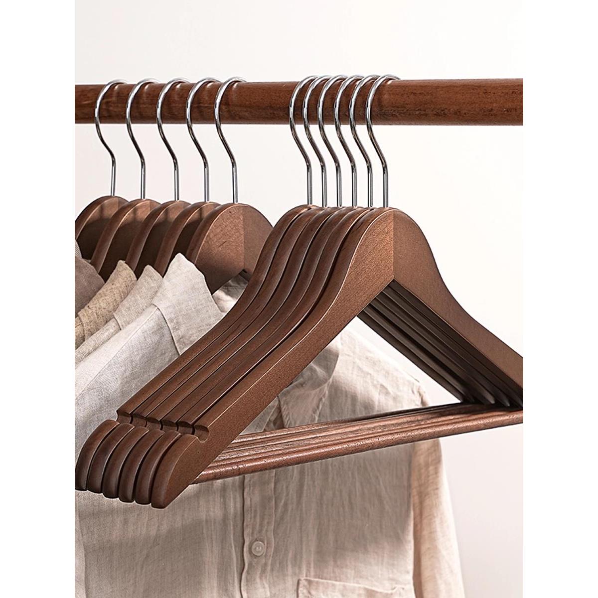 实木衣架挂衣衣挂衣柜晾衣木质衣架衣服撑子家用衣撑酒店衣服架子