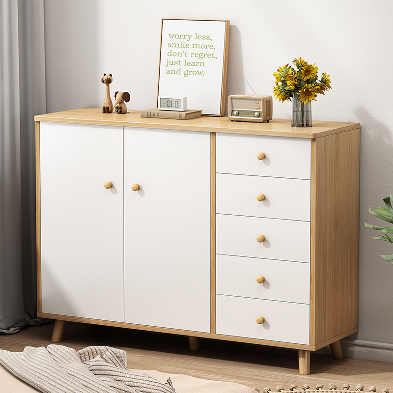 五斗柜卧室简约现代五斗橱客厅实木腿G柜子储物柜靠墙抽屉式收纳