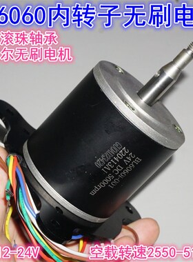 BL6060内转子带霍尔无刷电机 12-24V滚珠轴承静音大扭矩无刷电机