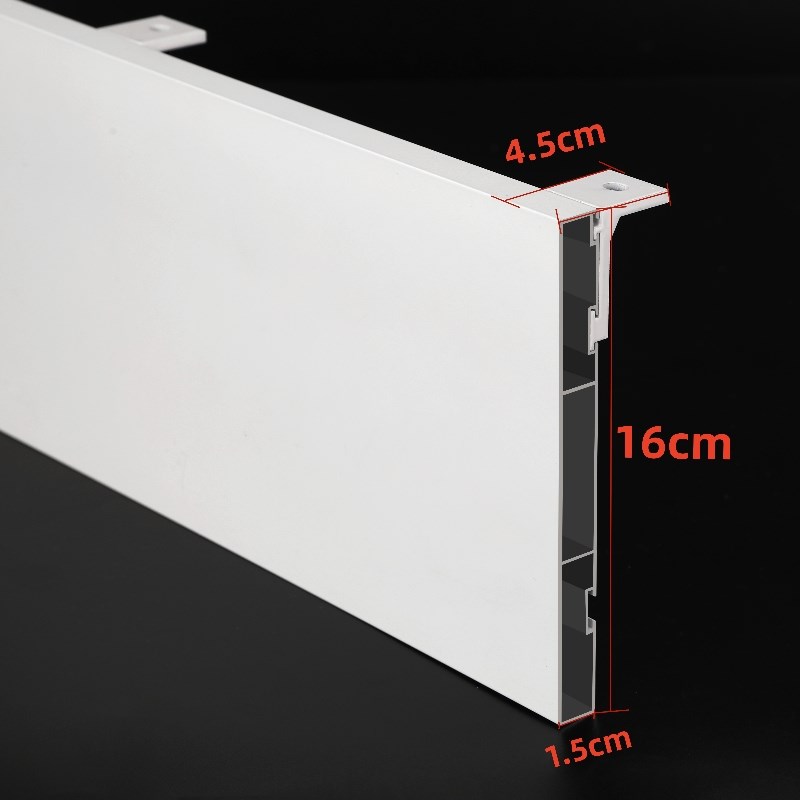 定制窗帘盒挡板成品滑轨遮挡顶装侧装盒子飘窗阳台铝合.金窗帘挡