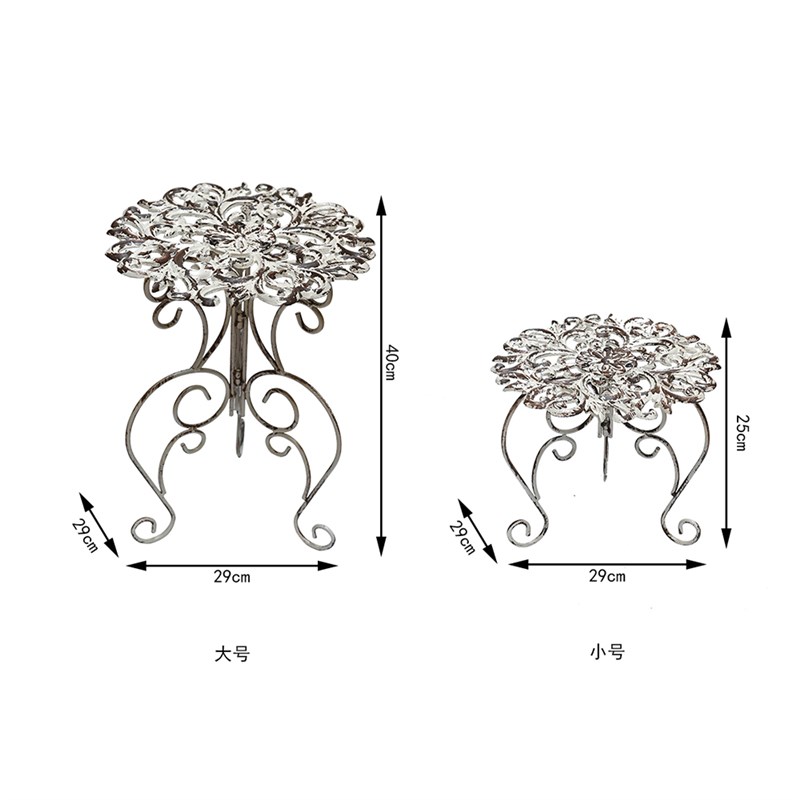 复古欧式铸铁花盆托架阳台花凳花盆架I花架田园杂货花园装饰摆件