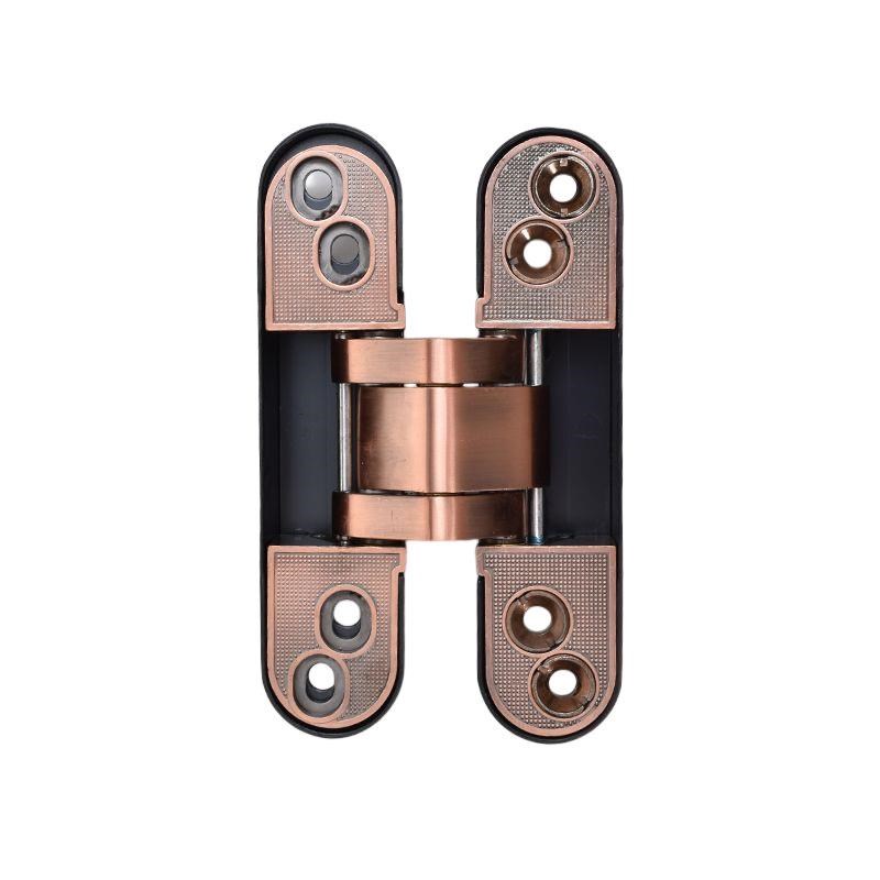 隐形门十字暗门铰链暗藏式承重合页铝合金O三维电镀可调暗铰定制