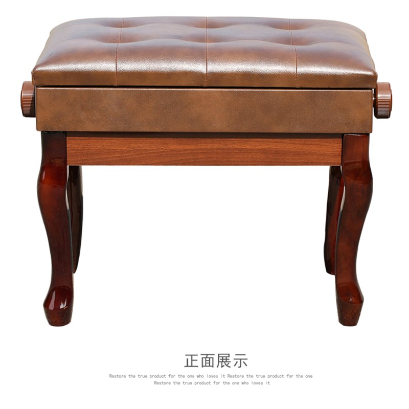 升降带书箱钢琴凳加宽双人v单人电钢琴凳电子琴凳钢琴椅子可调带